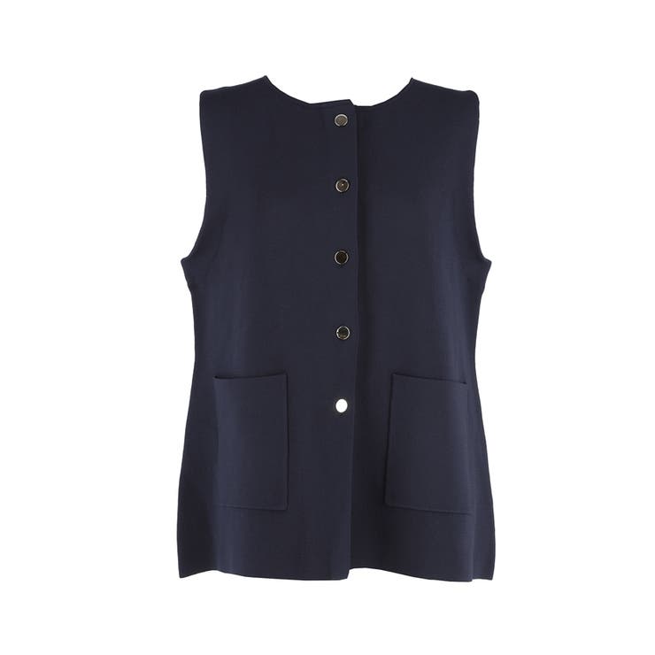 金ボタンニットベスト | coca | 詳細画像3 