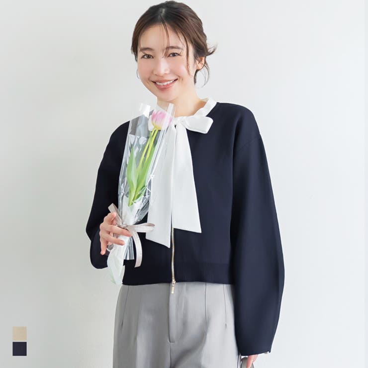 ニットブルゾン | coca | 詳細画像1 