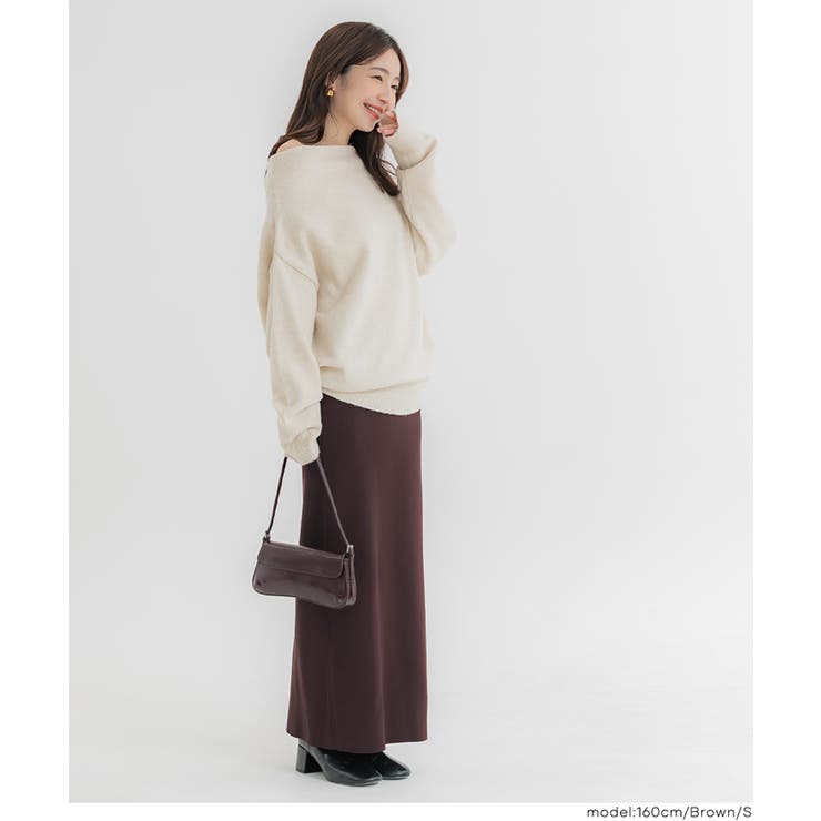ハイウエストニットスカート | coca | 詳細画像12 