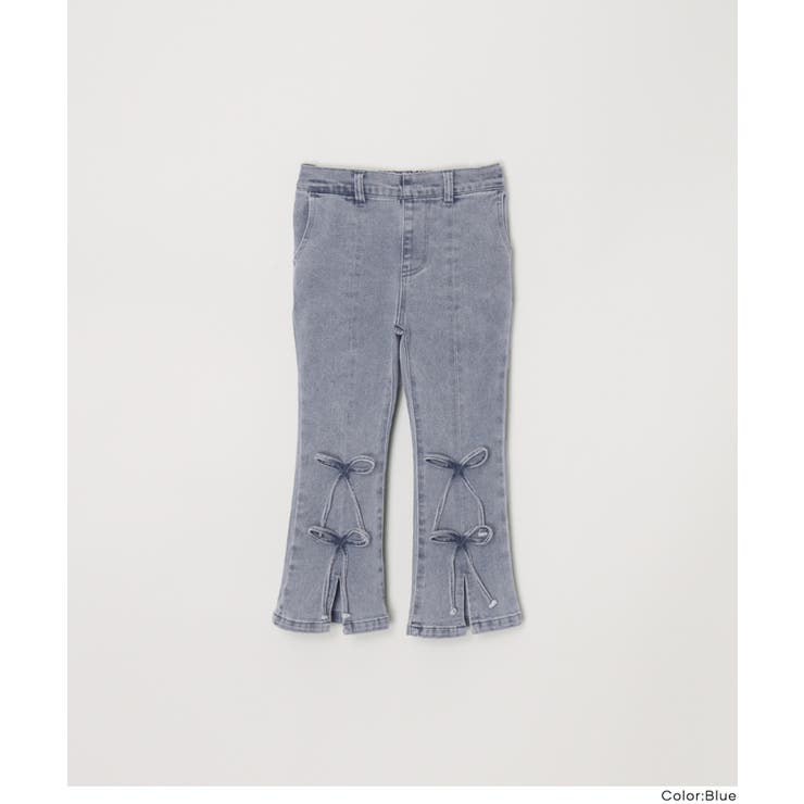 デニムリボンセミフレアパンツ | coca | 詳細画像14 