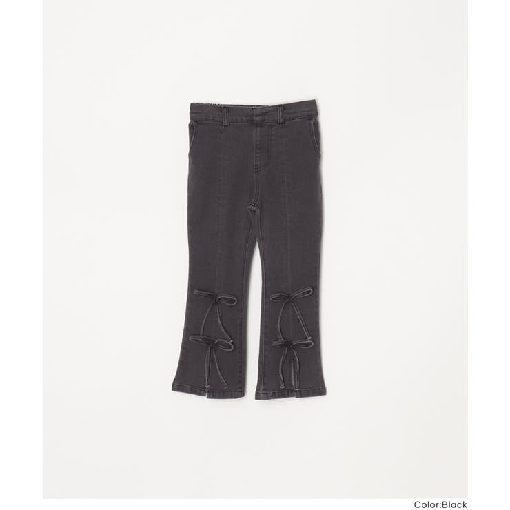 デニムリボンセミフレアパンツ | coca | 詳細画像15 