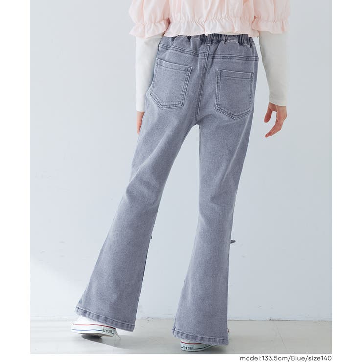 デニムリボンセミフレアパンツ | coca | 詳細画像3 