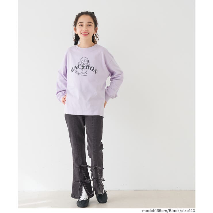 デニムリボンセミフレアパンツ | coca | 詳細画像7 