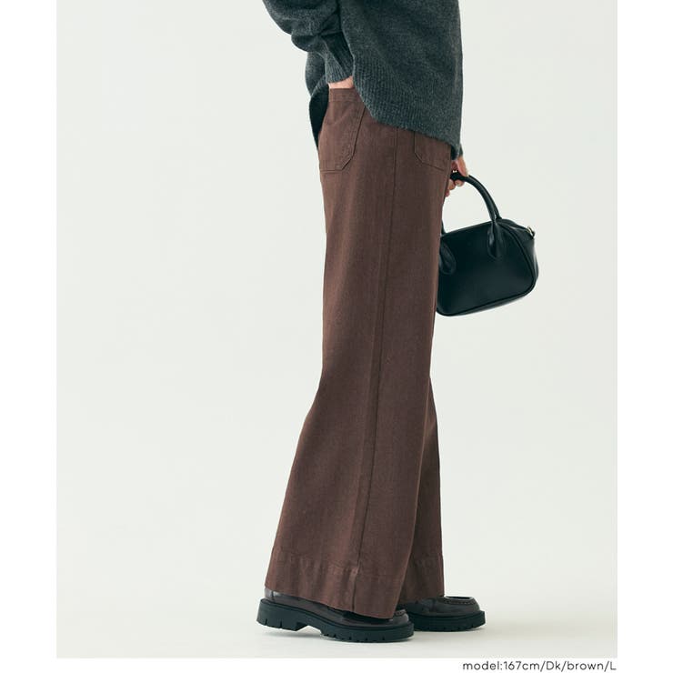 カラーワイドパンツ | coca | 詳細画像4 