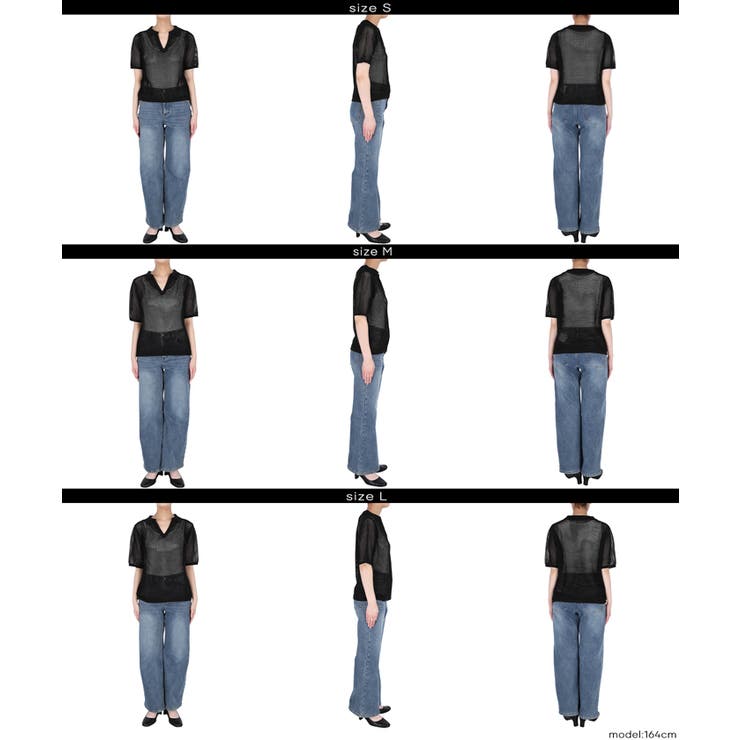 麻タッチメッシュニットポロ レディース | coca | 詳細画像16 