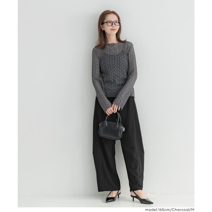 ストレッチレーストップス | coca | 詳細画像13 