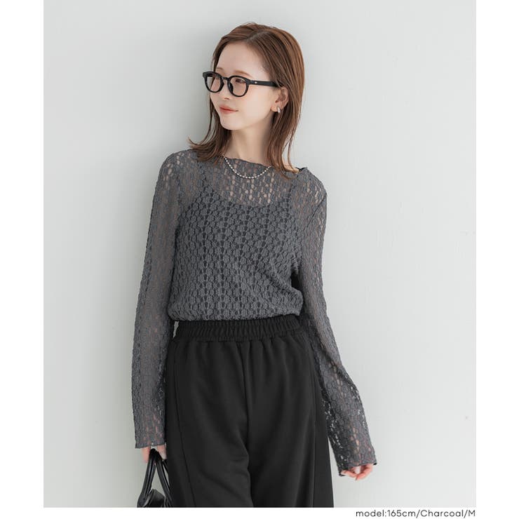 ストレッチレーストップス | coca | 詳細画像17 