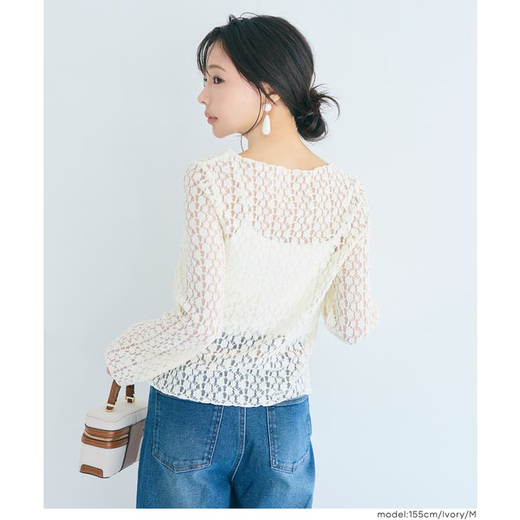 ストレッチレーストップス | coca | 詳細画像9 