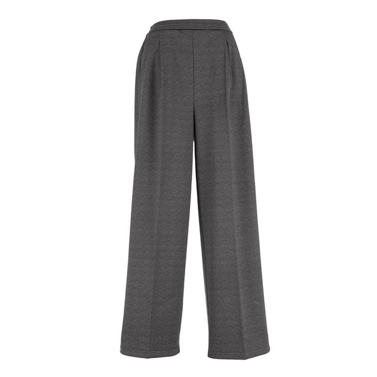 【DAILY WARM】カットジャカード裏起毛ワイドパンツ | coca | 詳細画像2 