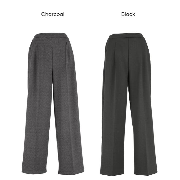 【DAILY WARM】カットジャカード裏起毛ワイドパンツ | coca | 詳細画像20 