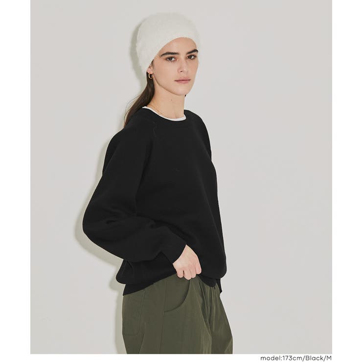 スウェットライクニットレイヤード風ニットプルオーバー ウォッシャブル | coca | 詳細画像19 