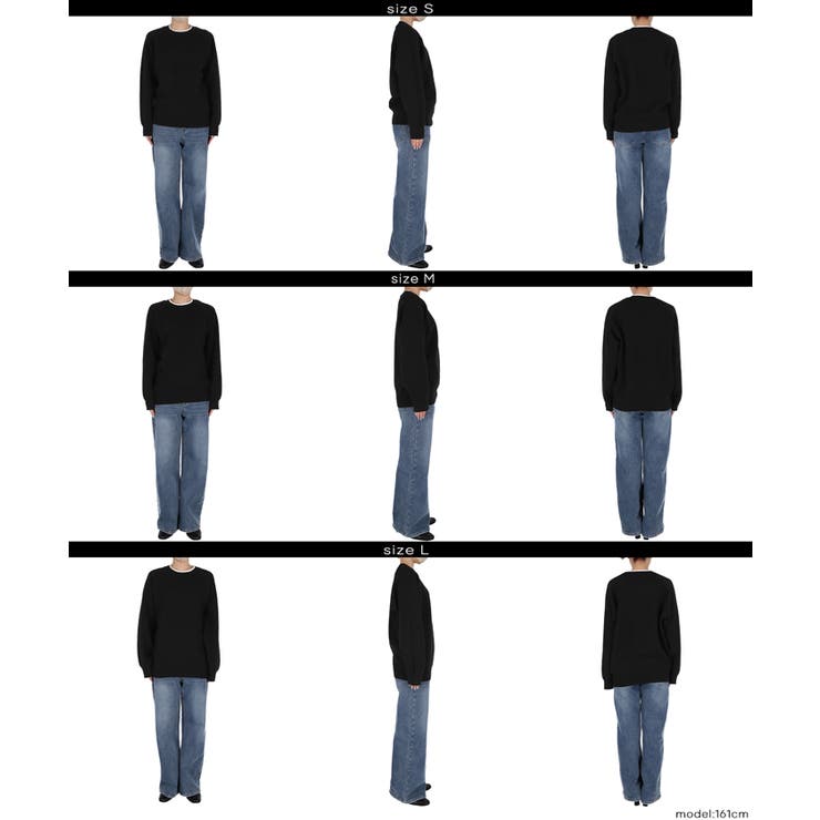 スウェットライクニットレイヤード風ニットプルオーバー ウォッシャブル | coca | 詳細画像20 