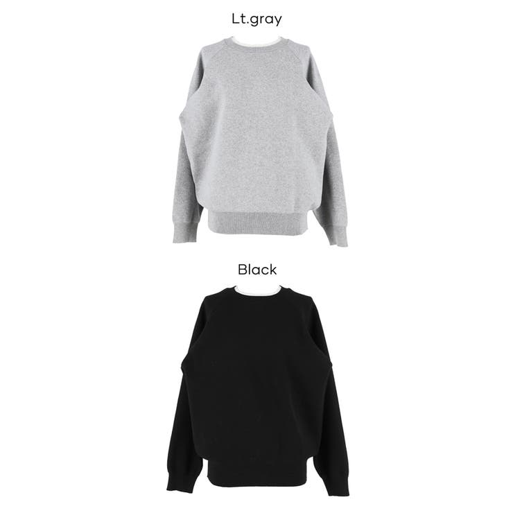 スウェットライクニットレイヤード風ニットプルオーバー ウォッシャブル | coca | 詳細画像22 