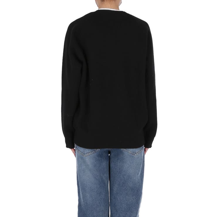 スウェットライクニットレイヤード風ニットプルオーバー ウォッシャブル | coca | 詳細画像6 