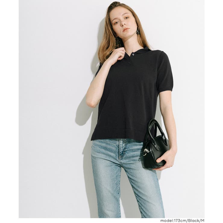 きちんと感と抜け感を両立する、ポロニットトップス | coca | 詳細画像14 