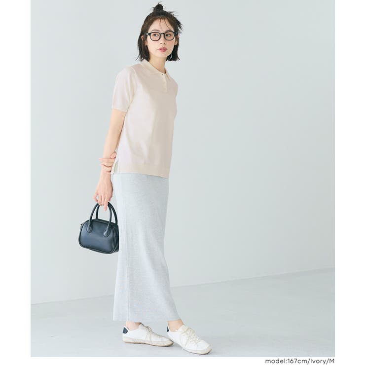 きちんと感と抜け感を両立する、ポロニットトップス | coca | 詳細画像17 