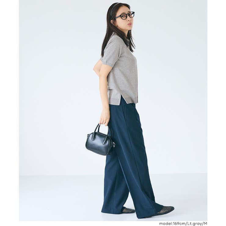 きちんと感と抜け感を両立する、ポロニットトップス | coca | 詳細画像8 