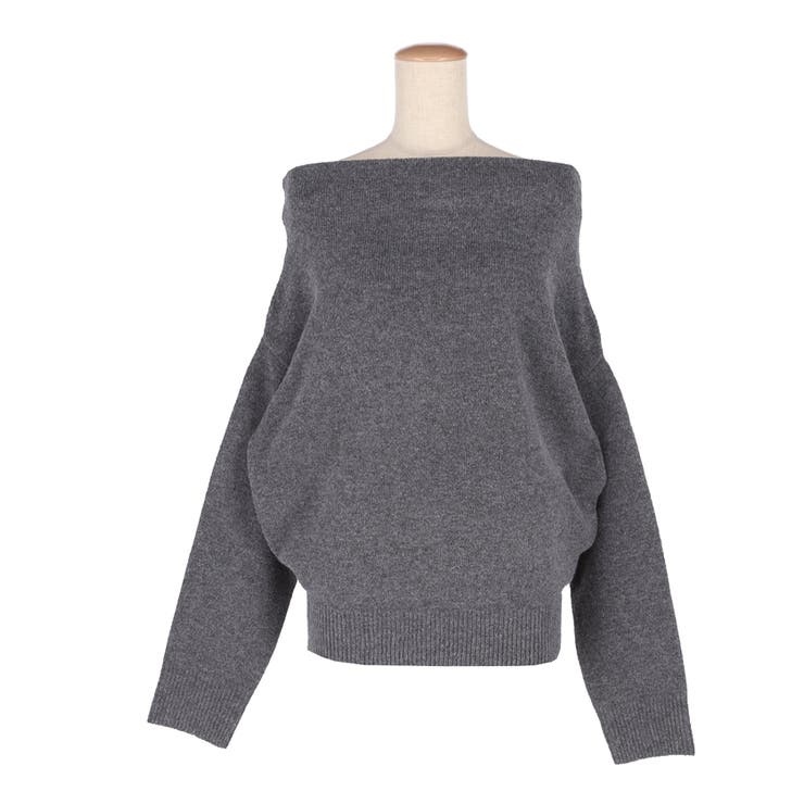 縮絨ニットワンショルダートップス | coca | 詳細画像3 