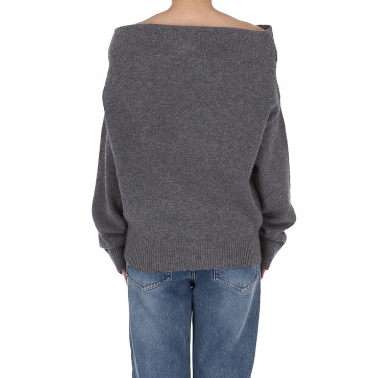 縮絨ニットワンショルダートップス | coca | 詳細画像6 