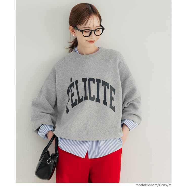 スウェットライクニット プリントトップス | coca | 詳細画像12 