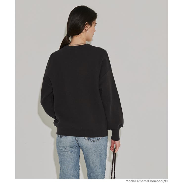 スウェットライクニット プリントトップス | coca | 詳細画像16 