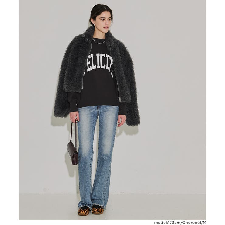 スウェットライクニット プリントトップス | coca | 詳細画像19 