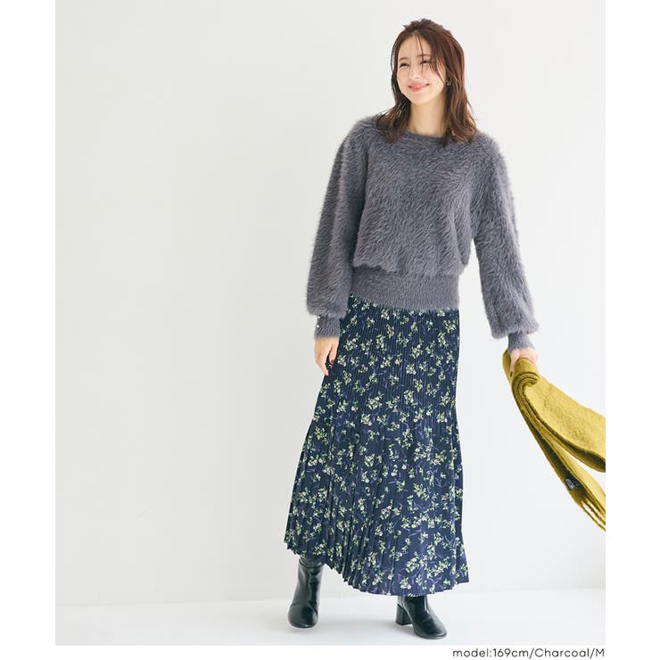 袖パールシャギーニットトップス | coca | 詳細画像11 