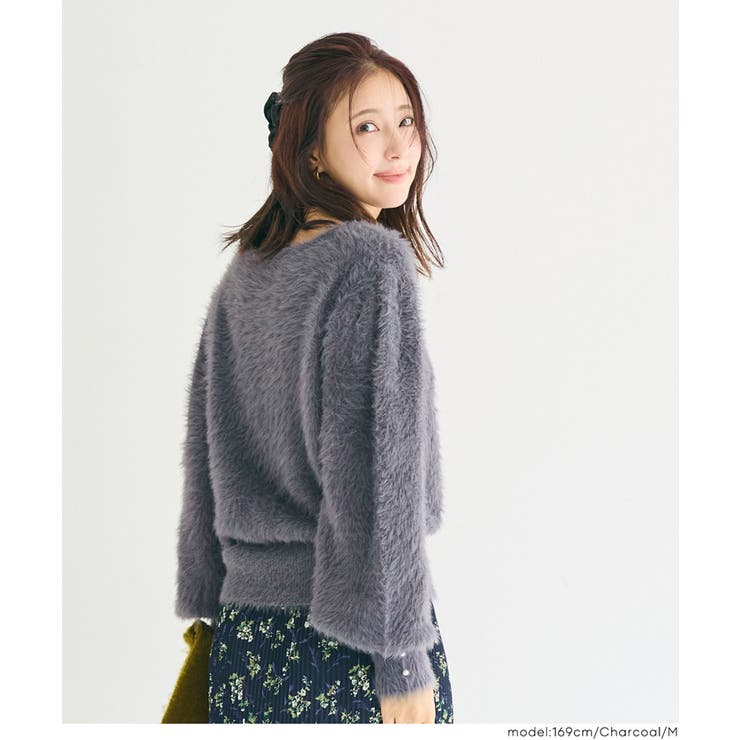 袖パールシャギーニットトップス | coca | 詳細画像12 