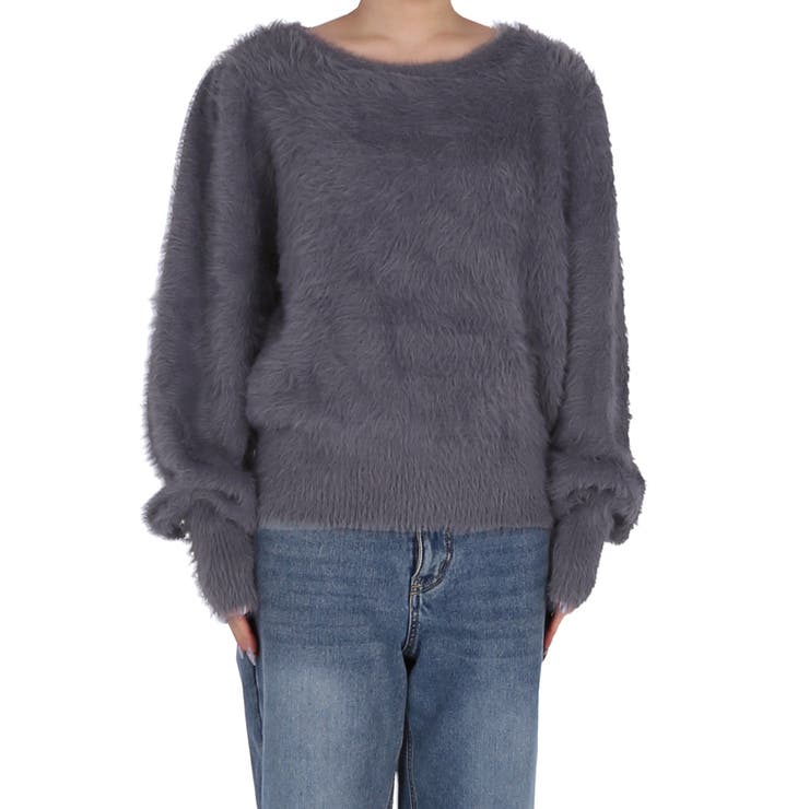 袖パールシャギーニットトップス | coca | 詳細画像4 