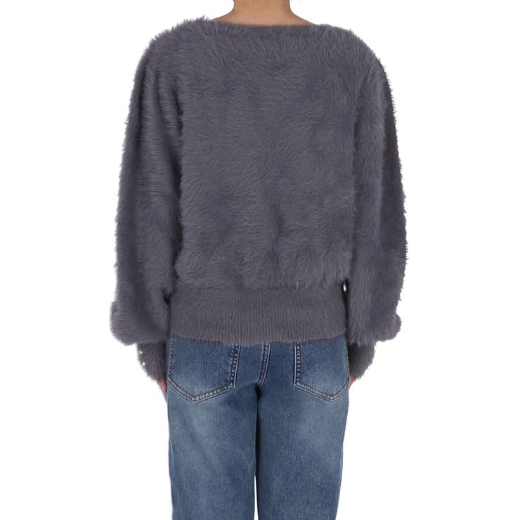 袖パールシャギーニットトップス | coca | 詳細画像6 