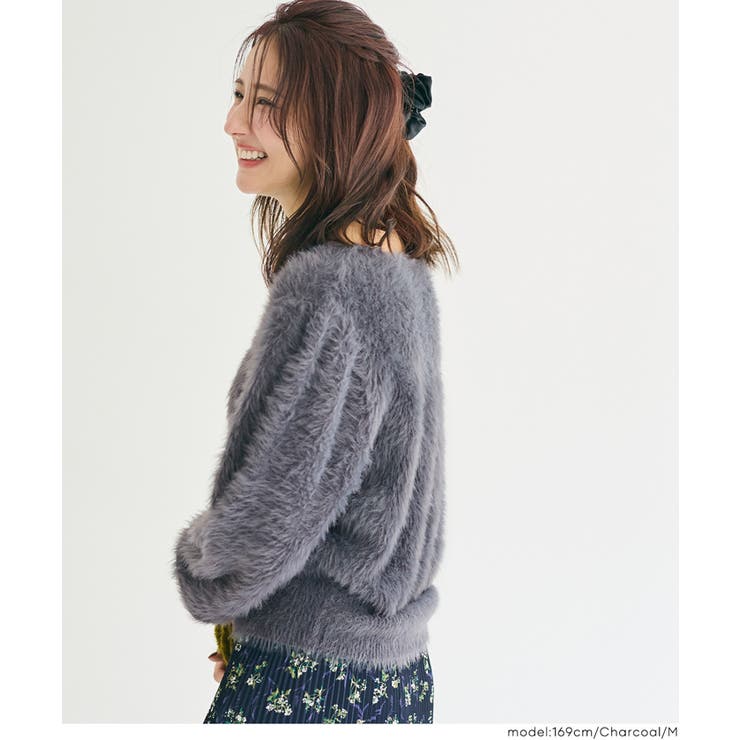 袖パールシャギーニットトップス | coca | 詳細画像10 