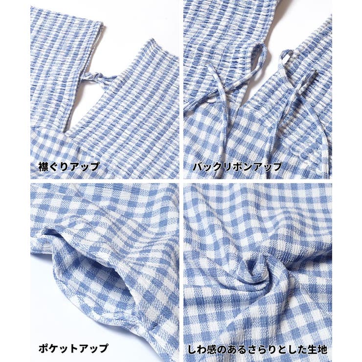 シャーリングバックリボンワンピース レディース | coca | 詳細画像16 