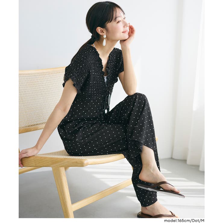 シボシャーリングVネックオールインワン | coca | 詳細画像20 