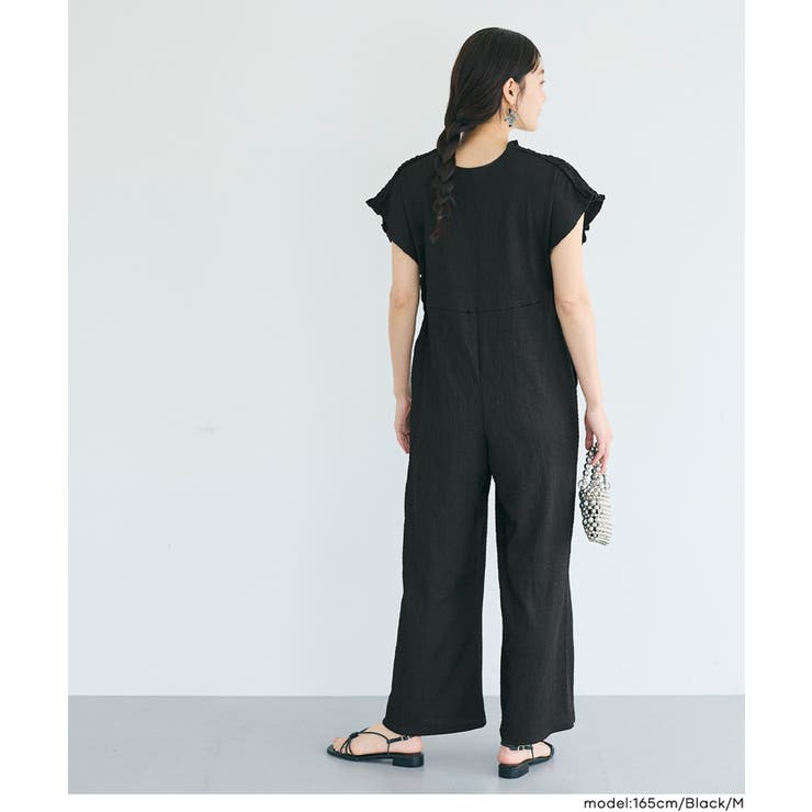 シボシャーリングVネックオールインワン | coca | 詳細画像7 