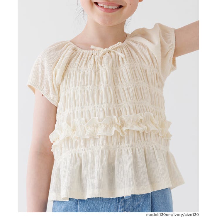 シャーリングカットブラウス | coca | 詳細画像7 