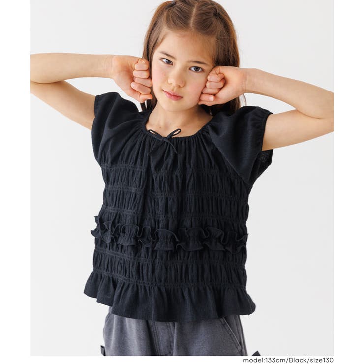 シャーリングカットブラウス | coca | 詳細画像8 