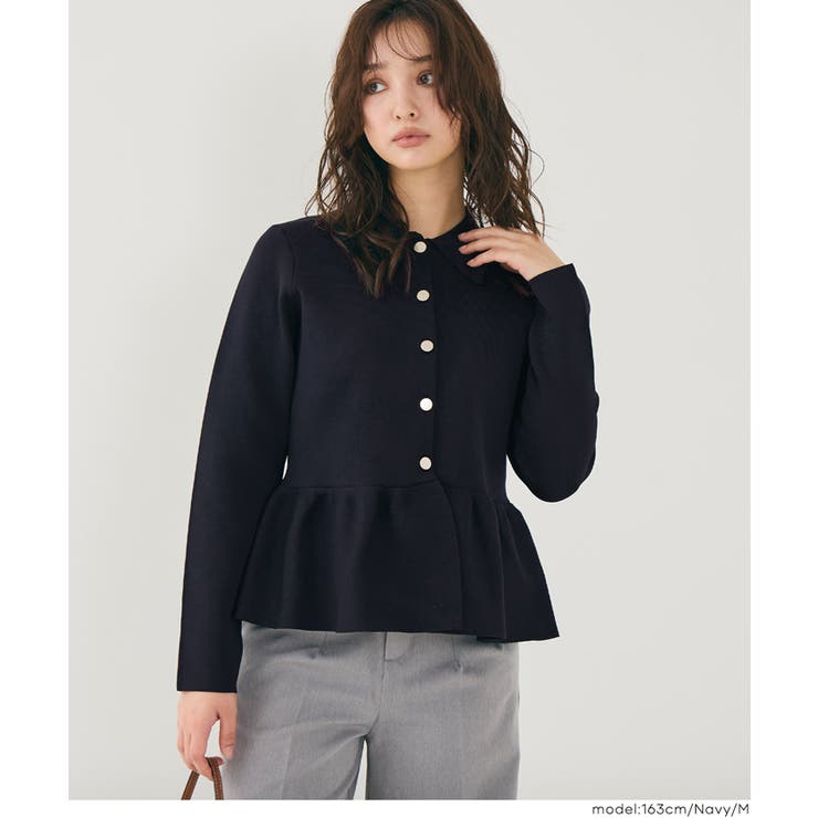 金ボタンフレアニットトップス | coca | 詳細画像18 