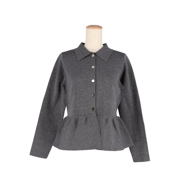 金ボタンフレアニットトップス | coca | 詳細画像2 