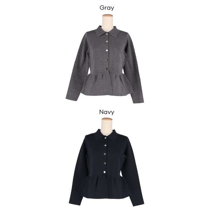 金ボタンフレアニットトップス | coca | 詳細画像21 