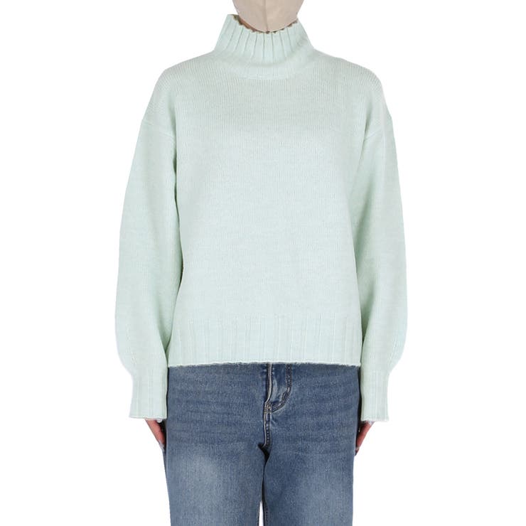 ボリュームスリーブボトルネックニットトップス | coca | 詳細画像4 