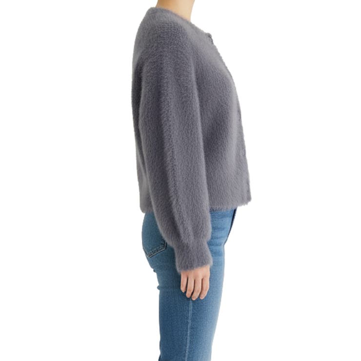 クルーネックシャギーニットカーディガン | coca | 詳細画像5 