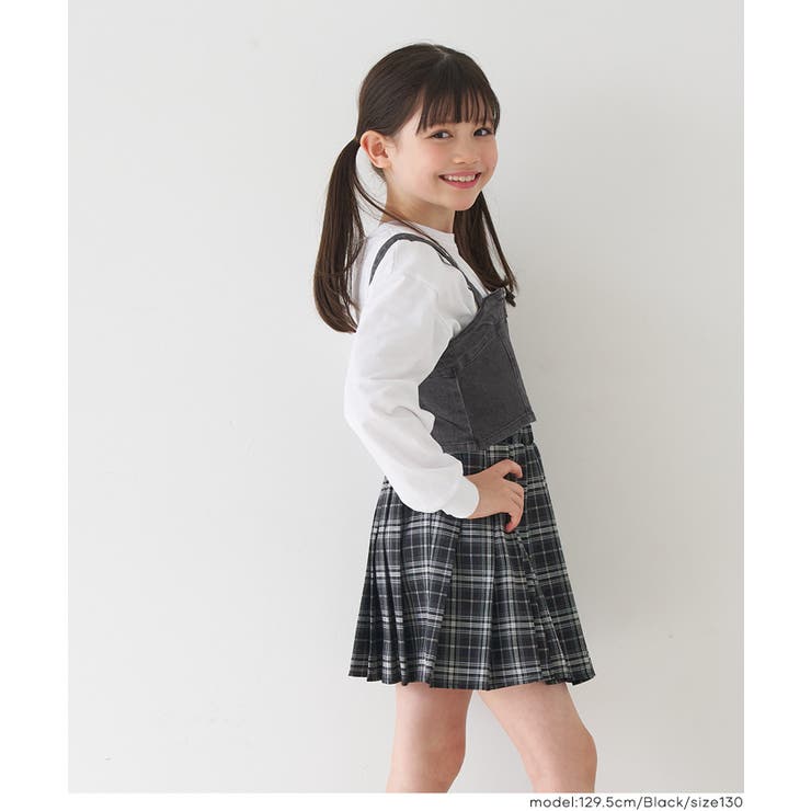 デニムジップビスチェ キッズ | coca | 詳細画像9 