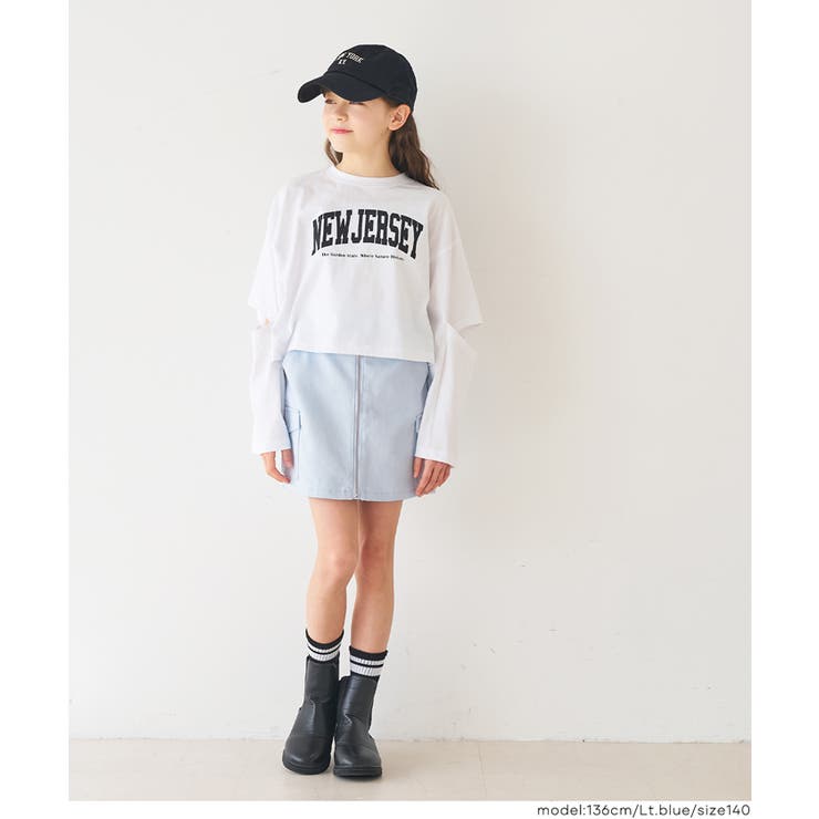 フロントジップスカート キッズ | coca | 詳細画像12 