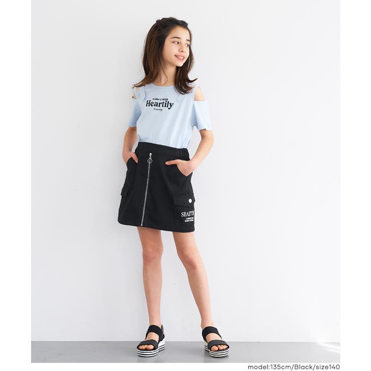 フロントジップスカート キッズ | coca | 詳細画像6 