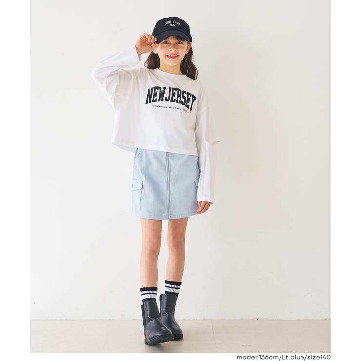 フロントジップスカート キッズ | coca | 詳細画像8 