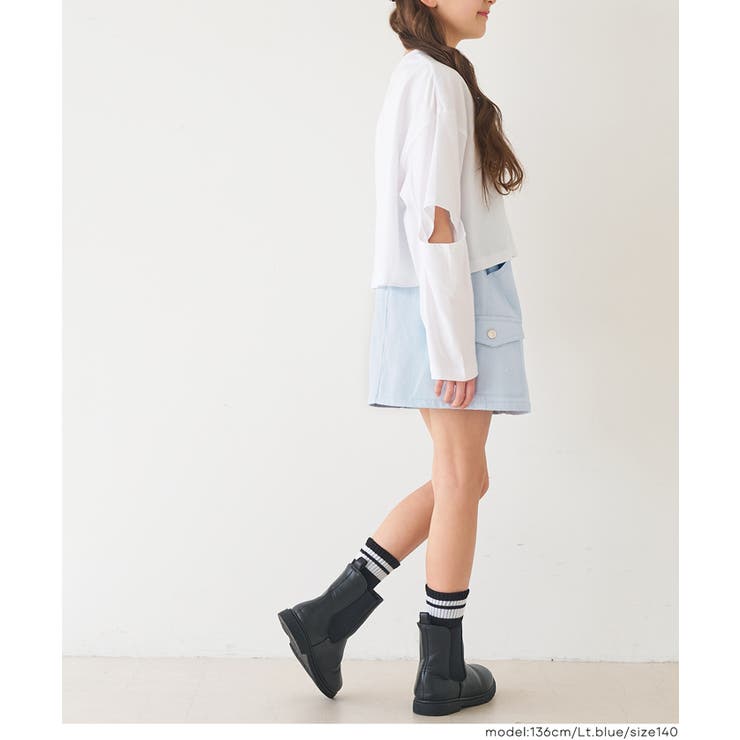 フロントジップスカート キッズ | coca | 詳細画像9 