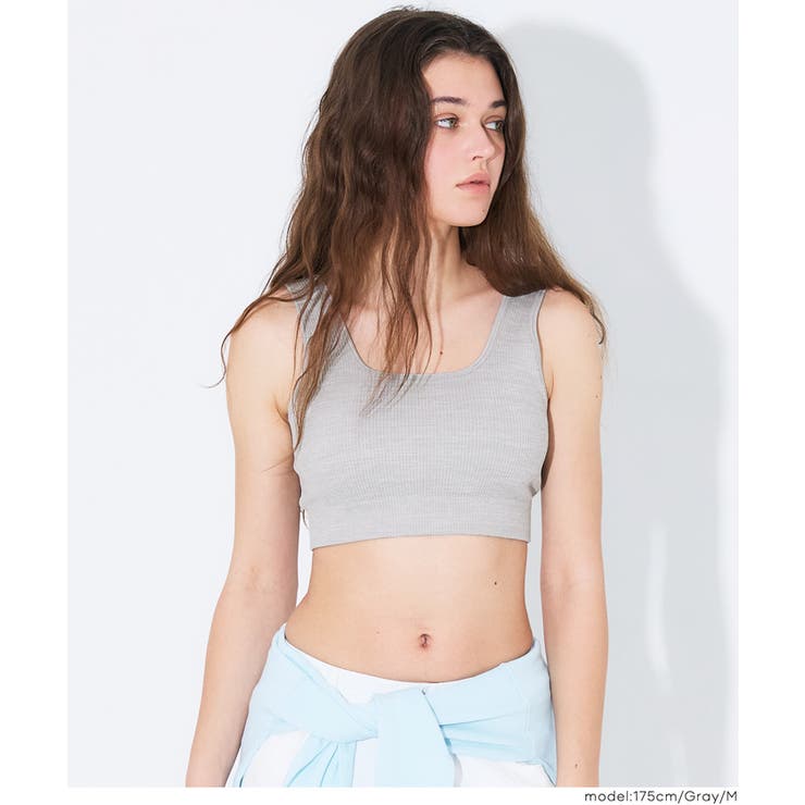 OUT BRA クロップドタンクトップ | coca | 詳細画像21 