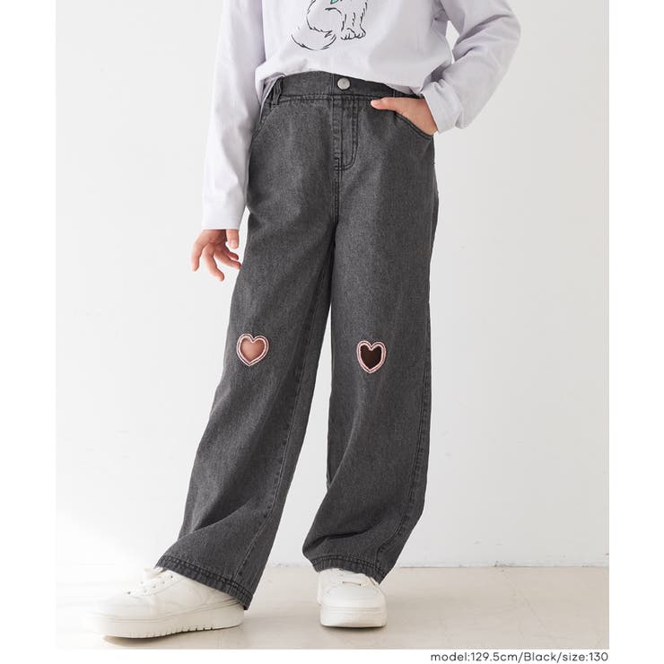 デニムハート刺繍パンツ | coca | 詳細画像11 