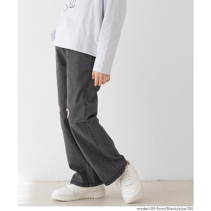 デニムハート刺繍パンツ | coca | 詳細画像12 