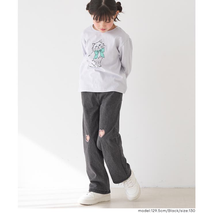 デニムハート刺繍パンツ | coca | 詳細画像13 